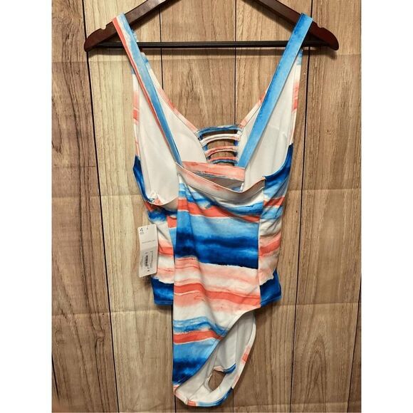 Peyton & Parker 1X NWT medium coverage swimsuit small surf bathing suit - Picture 3 of 8
